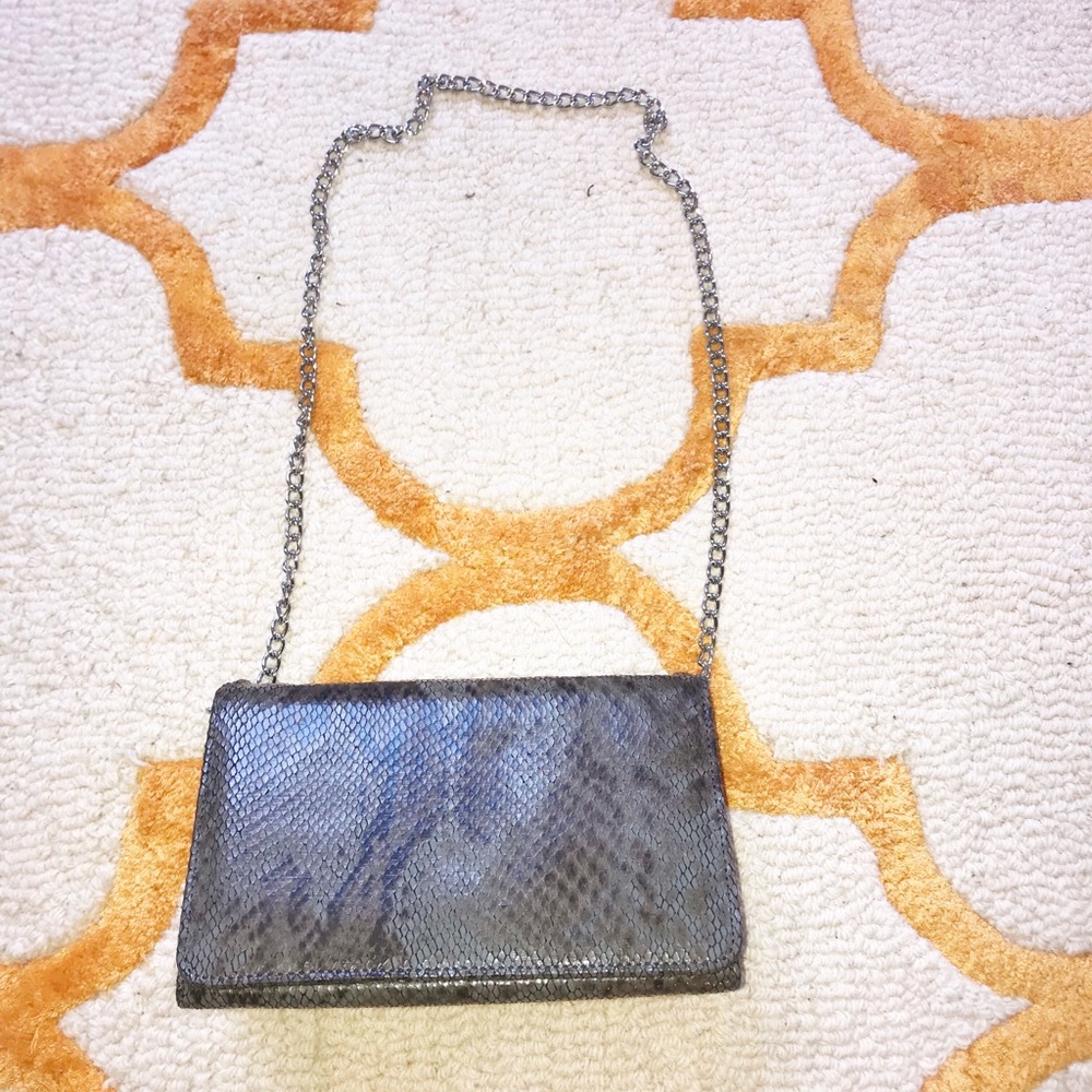 Snakeskin Purse With Interior Mirror